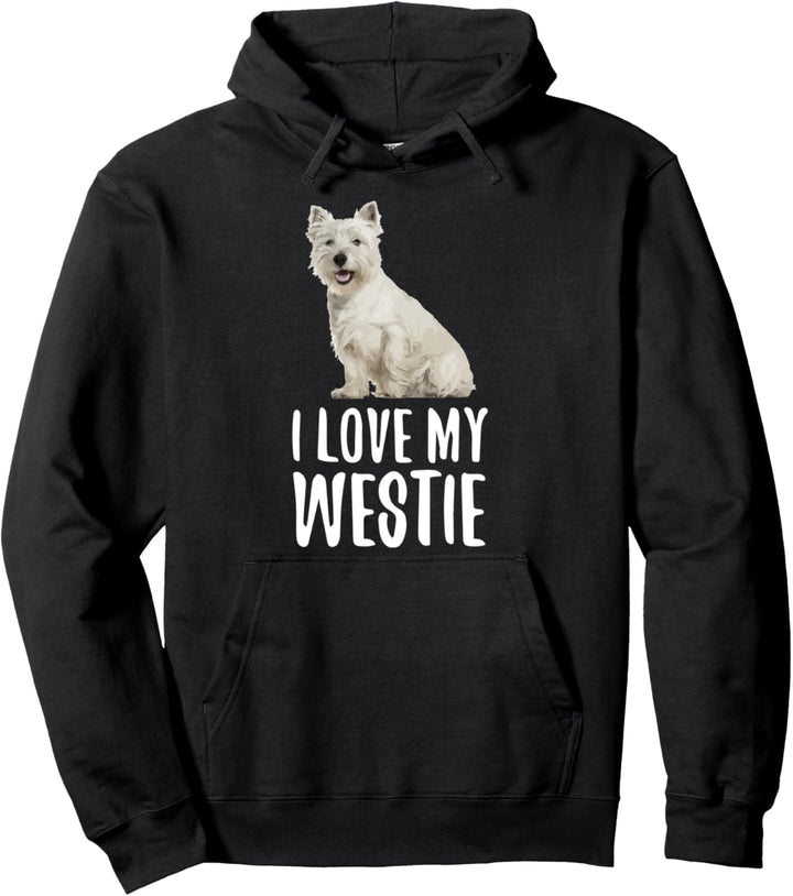 Ich liebe mein Westie-West-Hochland-Terrier-Geschenk Pullover Hoodie