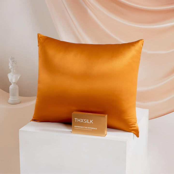 THXSILK 25 Momme Seide Kissenbezug für Haar und Haut - Maulbeerseide Kissenbezug - Hypoallergen mit