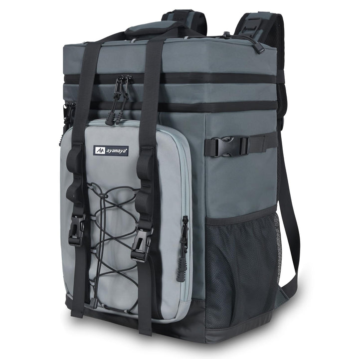 Kühlrucksack 30L Kühltasche Rucksack Gross Faltbar, 40 Dosen Kühl Thermo Rucksack Gross Isolierte Kü