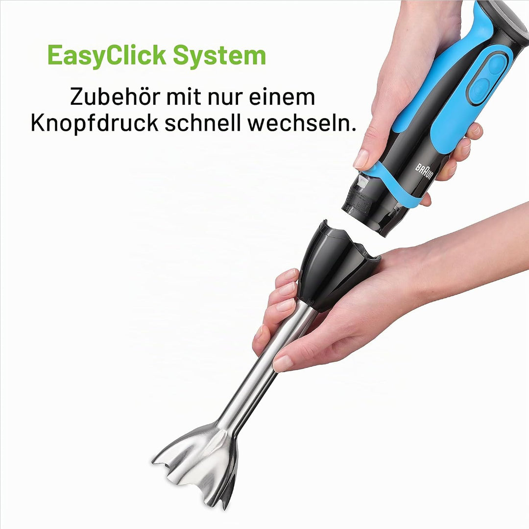 Braun Stabmixer MultiQuick 5 Vario Fit MQ 5252 BKBL - Pürierstab mit Edelstahl Mixfuss und Blend & G