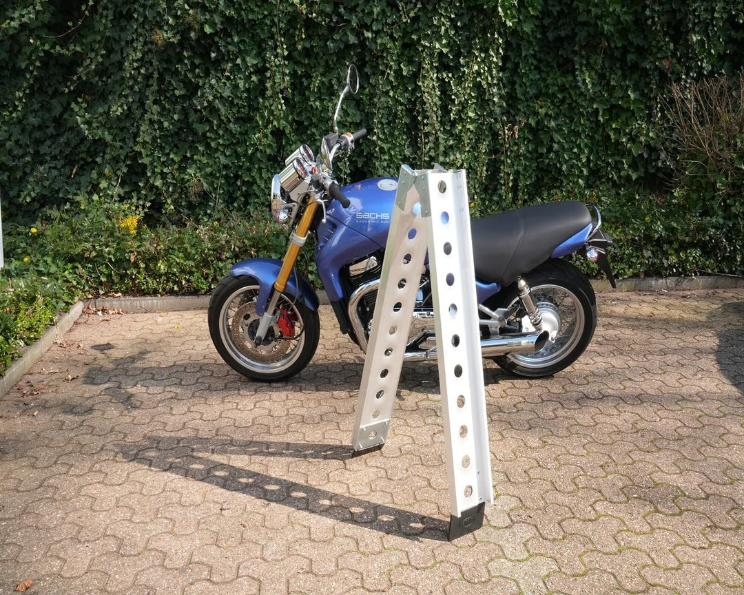 2EXTREME Alu Auffahrrampe klappbar 222x16,5cm 180kg Motorradrampe, Verladerampe, Verladeschiene, Auf