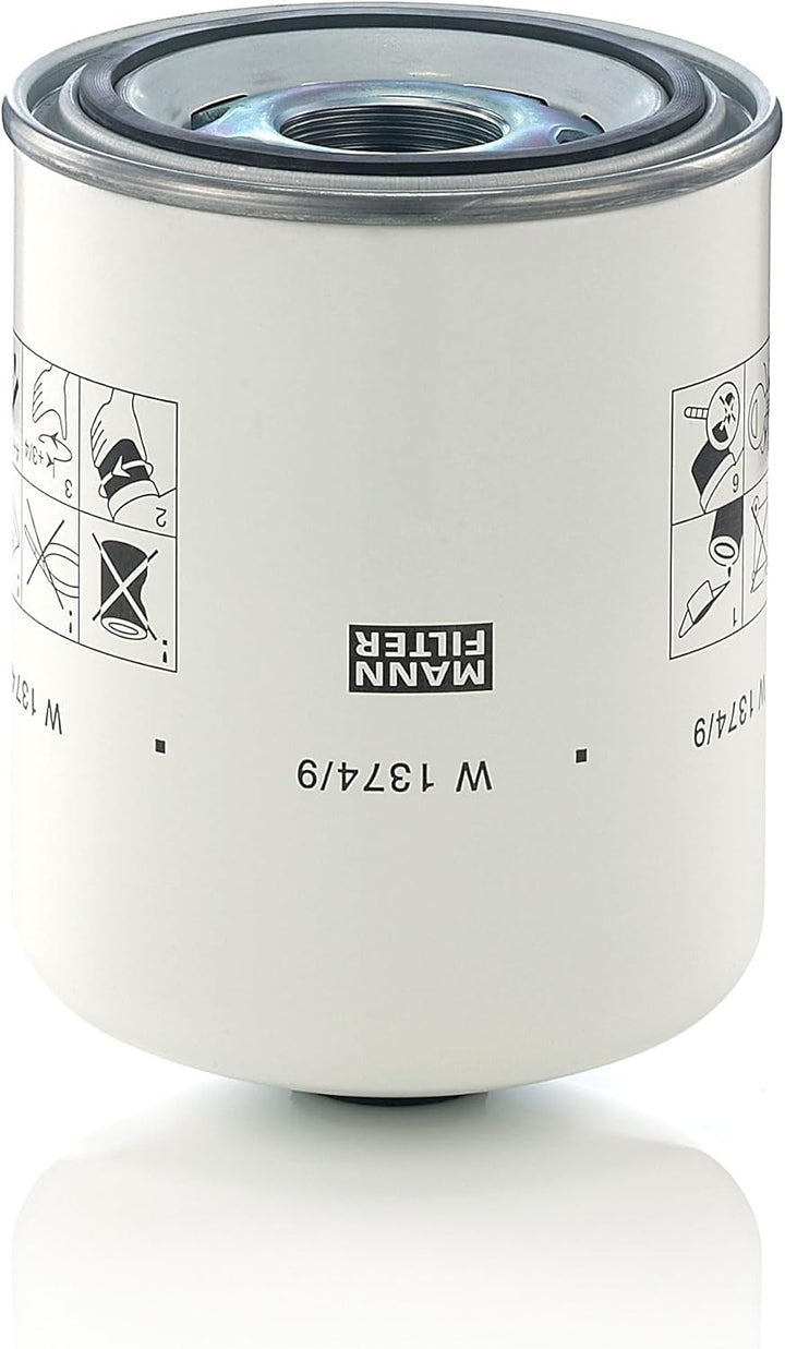 MANN-FILTER W 1374/9 Ölfilter – Hydraulikfilter – Für PKW und Nutzfahrzeuge