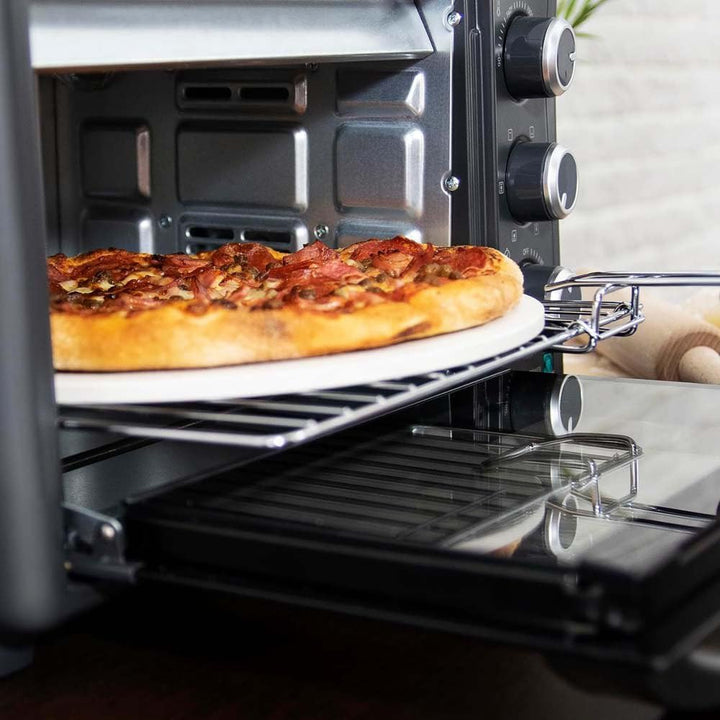Cecotec Tischofen Bake&Toast 2600 Black 4Pizza, 26 L, 1500 W, inklusive Pietra Pizza Stein für Ergeb