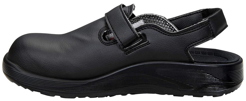 ELTEN Clog MICHEL black ESD SB, Damen und Herren, Textil, Stahlkappe, leicht, klassisch, Schwarz, Gr