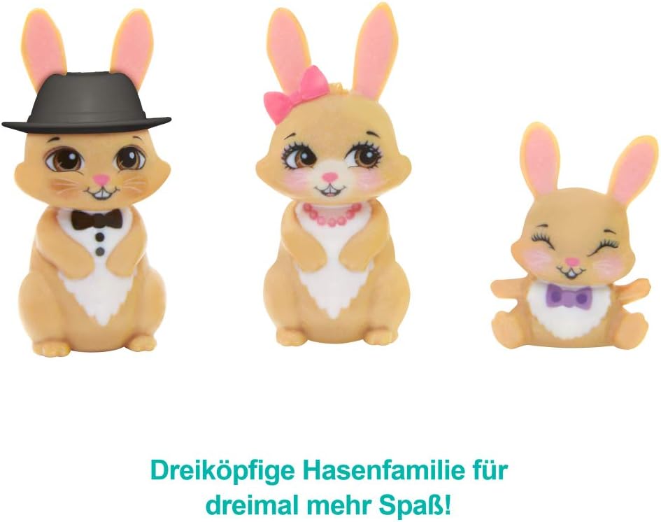 Enchantimals GYJ08 - Familien-Spielzeugset mit Hasenmädchen Brystal Bunny (15,2 cm), aus der Royals