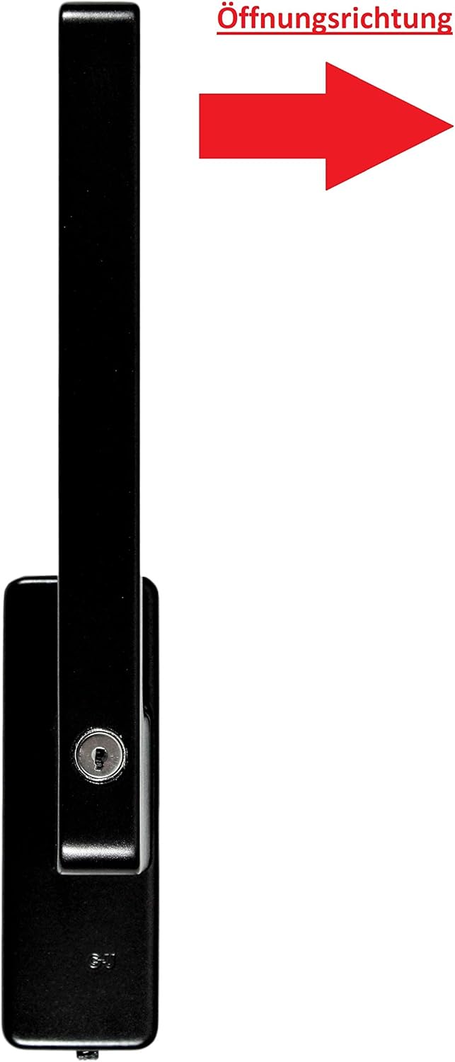 GU Schiebetür PSK Drehgriff abschliessbar DIRIGENT 966/976, 34225 oder auch 30251, DIN Links braun U