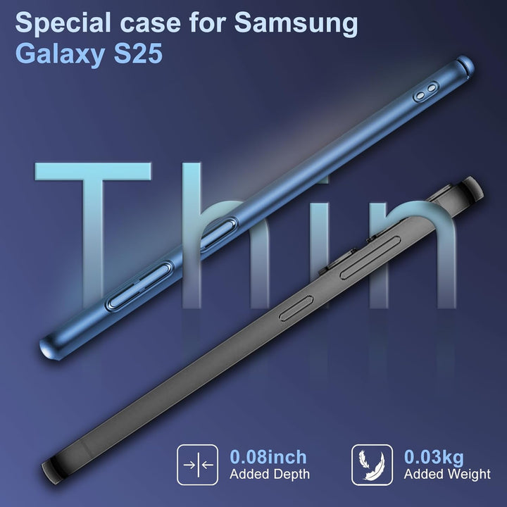 Ultradünne Hülle für Samsung Galaxy S25 5G, Extrem Dünn Matte Finish S25 Handyhülle PC Schale [Anti-