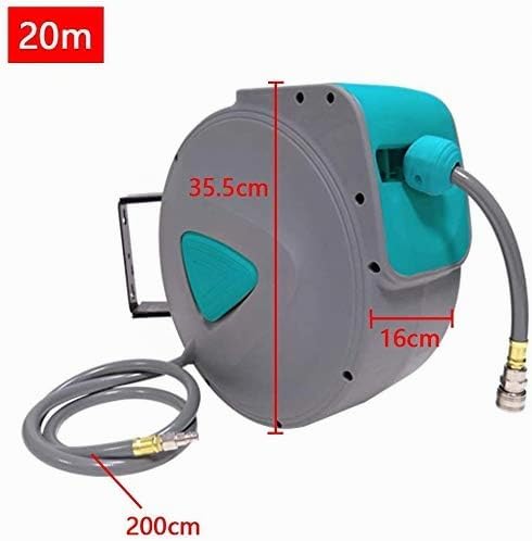 UISEBRT 20m Druckluftschlauch Aufroller Schlauchtrommeln Druckluft Automatik Schlauchaufroller mit S
