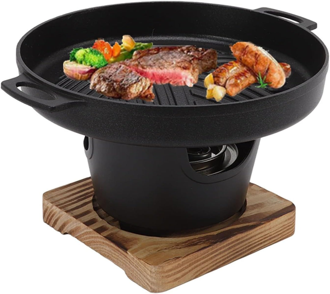 Mini-BBQ-Grill, Rauchfreier Japanischer Tischgrill für Den Innenbereich, Kleiner Grilltopf, Koreanis