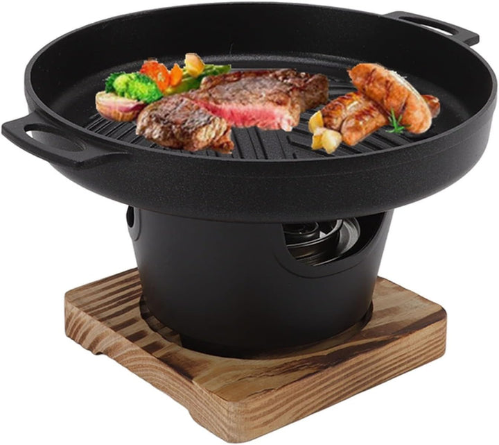Mini-BBQ-Grill, Rauchfreier Japanischer Tischgrill für Den Innenbereich, Kleiner Grilltopf, Koreanis