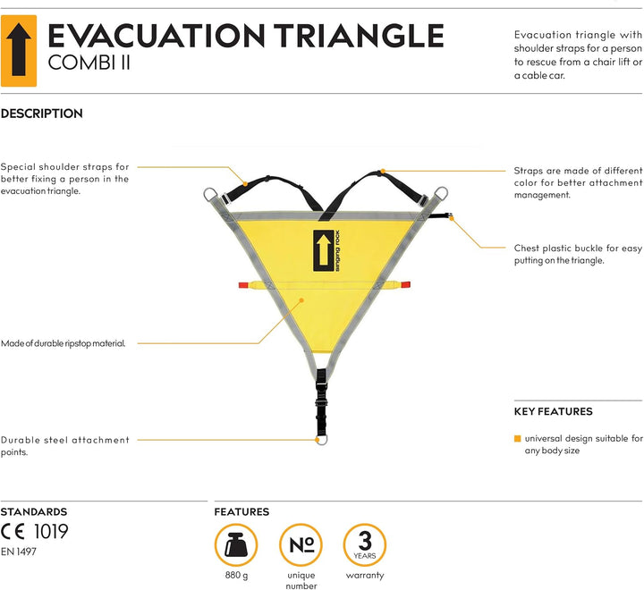 Singing Rock Triangle Evacuation Kombi-Geschirr