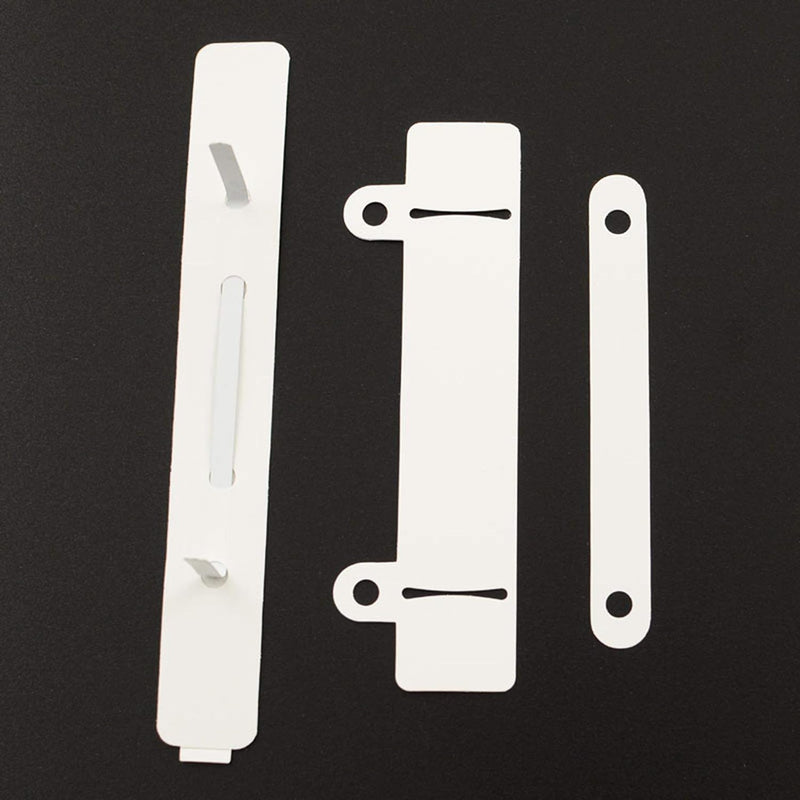 Abheftmechaniken selbstklebend | 4-teilig 150 x 20 mm, weiss | 20, 100 oder 250 Stück | Heftstreifen
