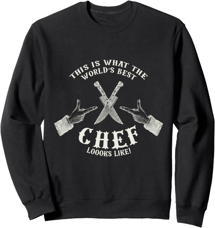Weltbester Koch sieht so aus! Lustiges Geschenk Sweatshirt