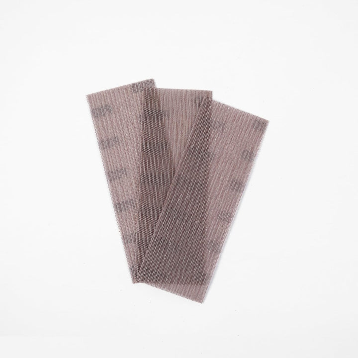 70 mm x 198 mm Netzschleifpapiere, Körnung 80, 120, 180, 320, 400, 70 x 198 mm, Klett-Schleifpapier,