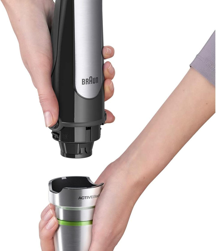 Braun MultiQuick 7 MQ7025X, Stabmixer mit ACTIVEBlade Technologie & POWERBell Plus, EasyClick system