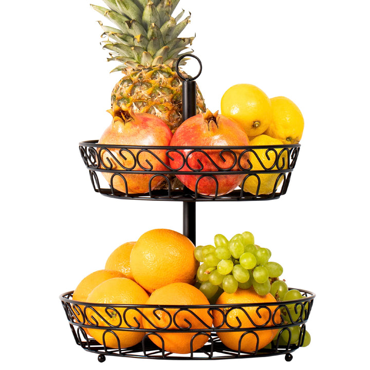 Chefarone Obst Etagere 30 cm - Obstschale für mehr Platz auf der Arbeitsplatte - Etageren mit Obstsc