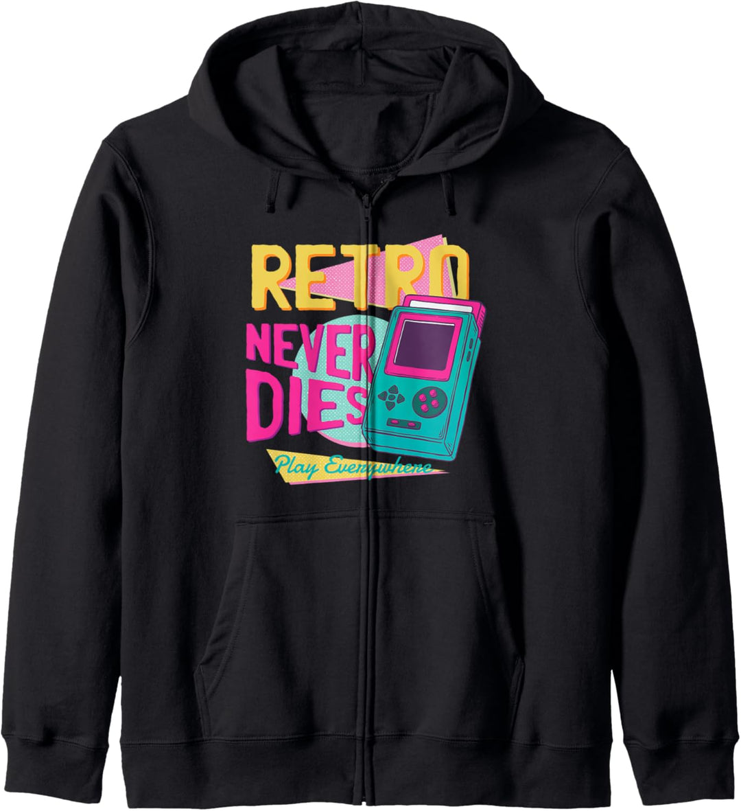 Retro Never Dies Gamer Video Gamer Player Gift Kapuzenjacke