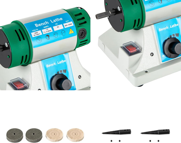 320W Kleine Poliermaschine Schmuck aus Aluminiumlegierung, Multifunktionale Tischpoliermaschine Schm