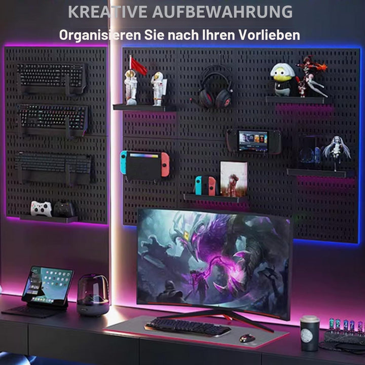 Werkzeuglochwand Stecktafel Kombinationsset Aufbewahrungs Wandorganizer Küchenorganisation Wandlochp