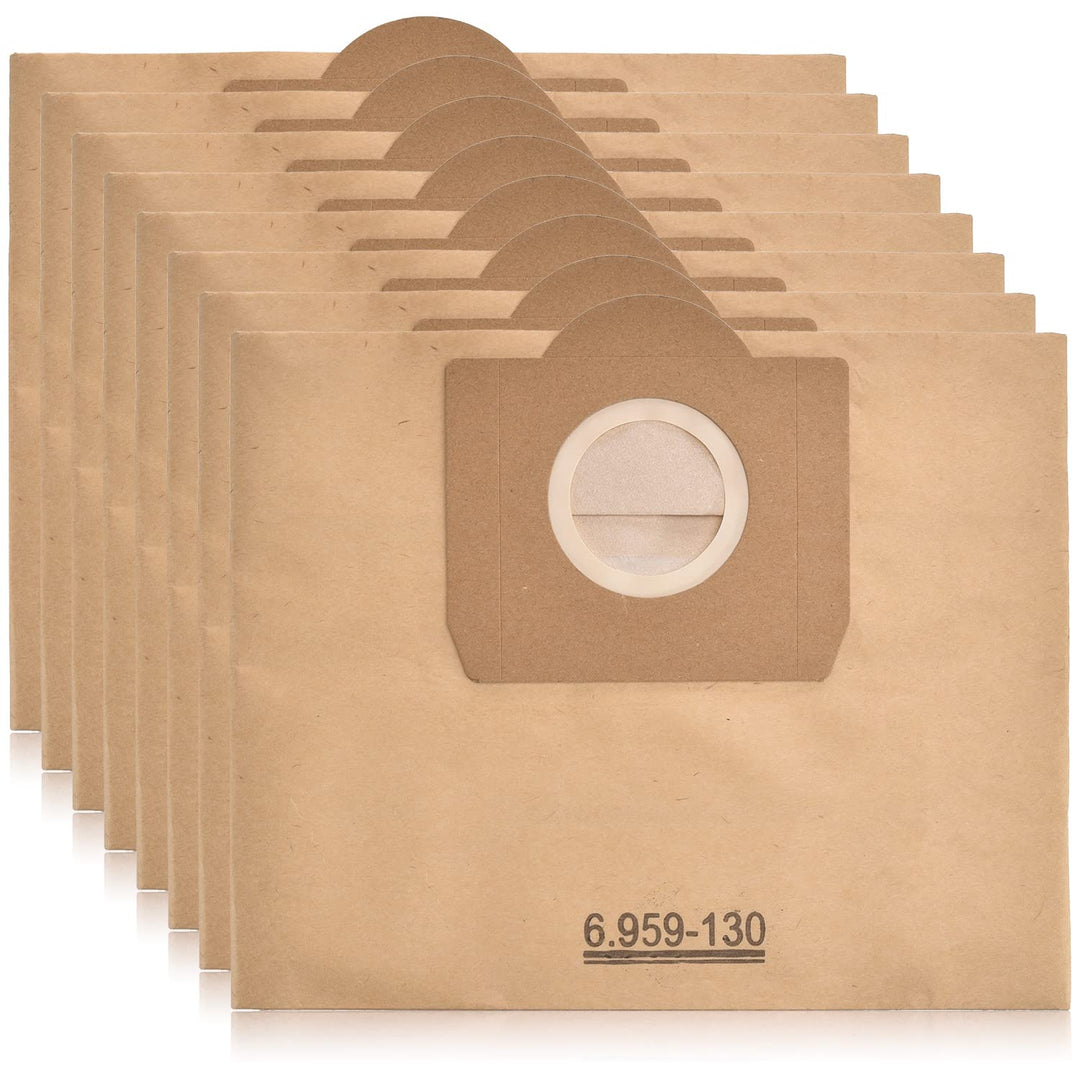 Artraise Wd3 Beutel für Kärcher Staubsauger 6.959-130.0, 8 Stück Premium Staubsaugerbeutel Papierfil
