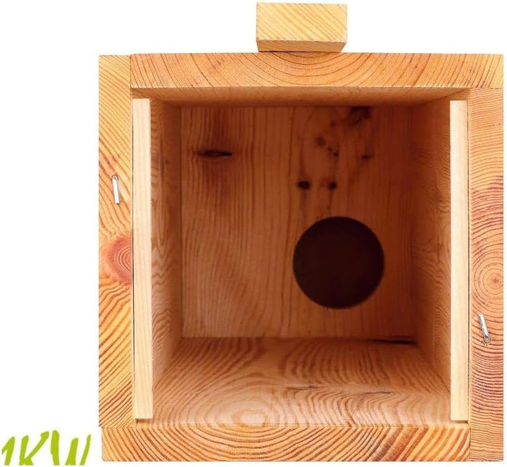 Vogelhaus - Nistkasten Für Steinkauze MKW - Stabiler nisthaus für Wildvögel und Gartenvögel - aus Na