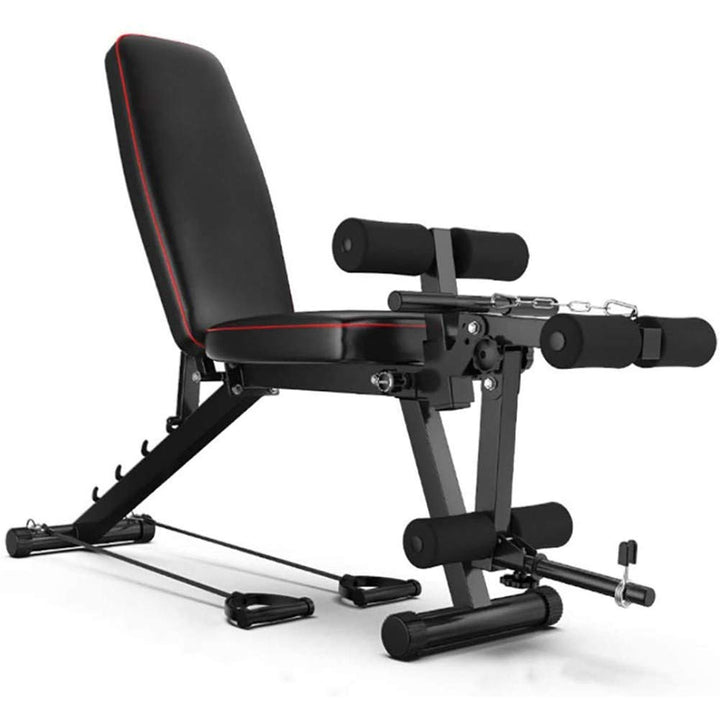 LJBOZ Hantelbank Klappbar, Standard Hantelbänke Verstellbare Hyperextension Roman Chair Trainer Bauc