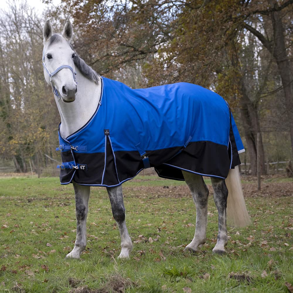 Equi-Theme EQUITHEME Decke Aisance 1200D ? 50 g ? Farben ? Blau/Schwarz, Grösse Decke ? 6.9 Bleu/Noi
