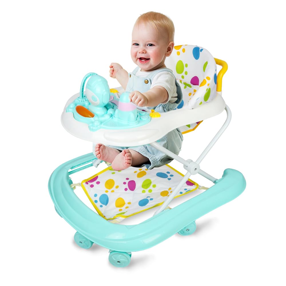 Lauflernhilfe mit Spielset - Lauflernhilfe für Babys und Kleinkinder, faltbar, von 6 bis 18 Monaten,