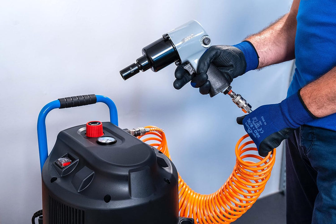ABAC Vertikaler Luftkompressor EASE-AIR 50V, Ölfreier Luftkompressor, Maximaler Druck 10 Bar, Leistu