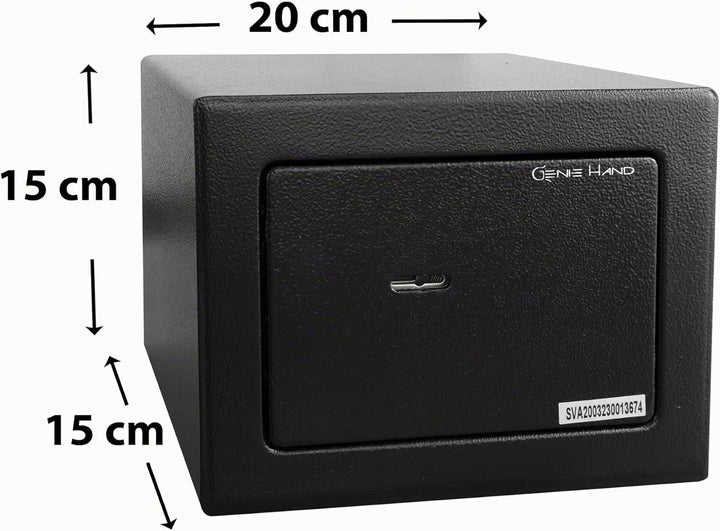 Genie Hand – Mechanische Tresorbox Mini – Doppelbartschloss (Standard), Standard