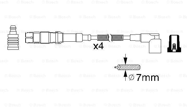 Bosch 0986356310 - Zündleitung - 1 Stück