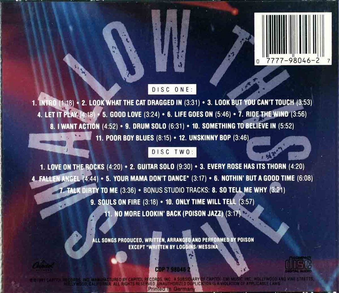 Swallow This Live, Audio-CD