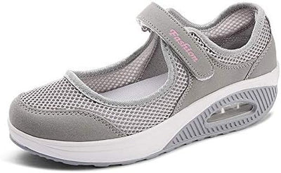 CLYCTIP Damen Outdoor Fitnessschuhe Atmungsaktive Mesh Schuhe Sport Slipper mit Klettverschlu 37 EU