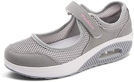 CLYCTIP Damen Outdoor Fitnessschuhe Atmungsaktive Mesh Schuhe Sport Slipper mit Klettverschlu 38 EU