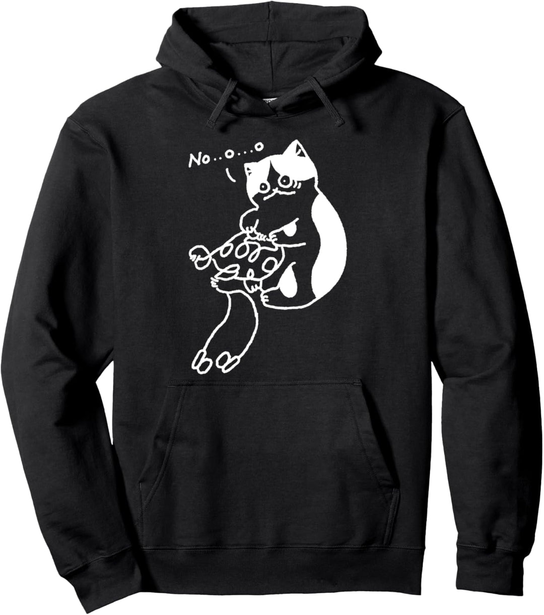 Unordentliche Kopfhörer-Katze Lustiges Geschenk Anime Katzen Pullover Hoodie