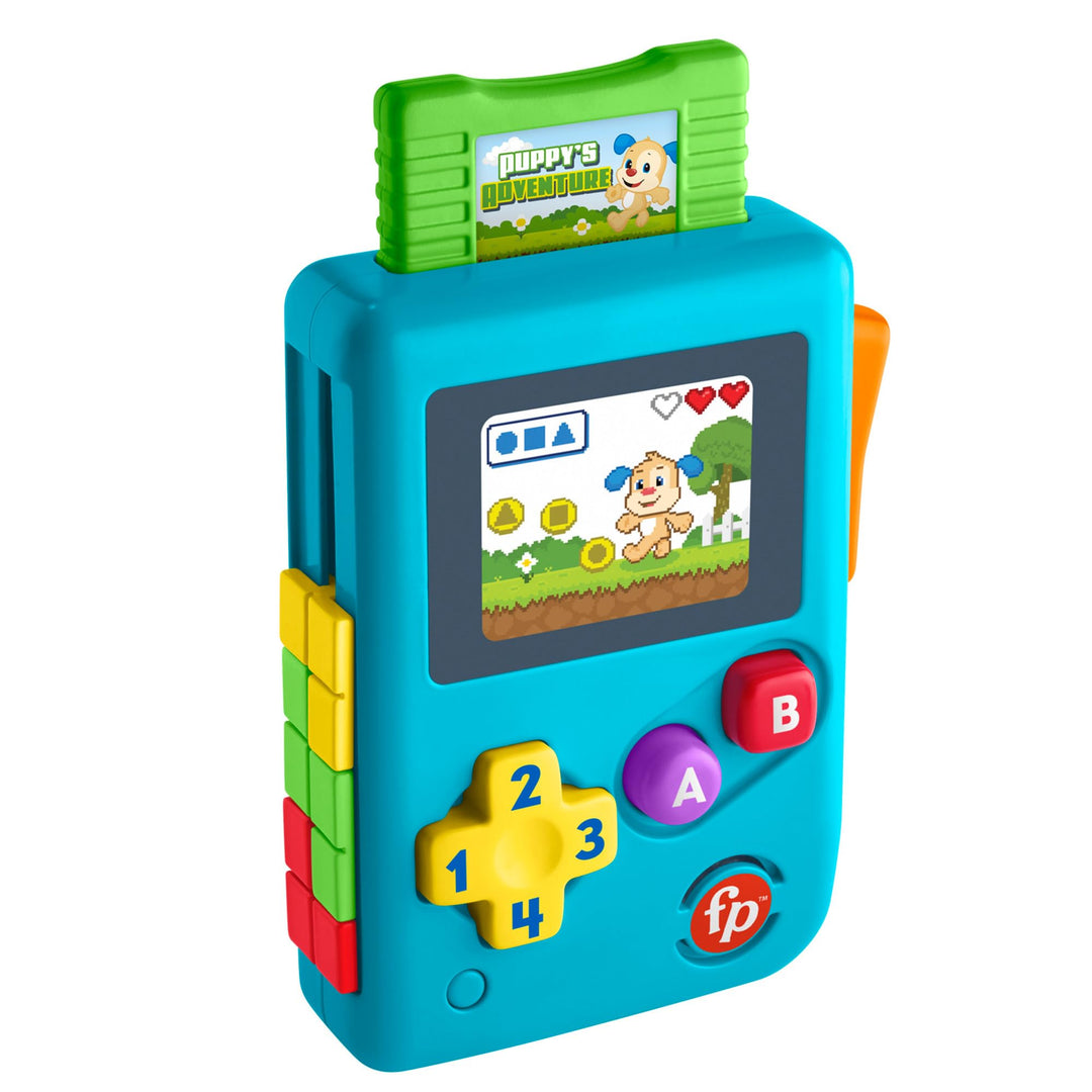 Fisher-Price Lernspielzeug Meine erste Spielkonsole, Lachen und Erwachen mit Musik und Lichtern für