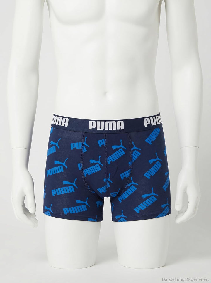 PUMA Children Unisex Boxer Unterwäsche (5er Pack), Blau