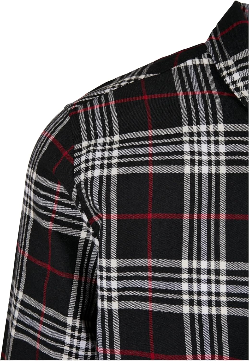Urban Classics Herren Classic Checked Shirt Hemd S Black/Red, S Black/Red
