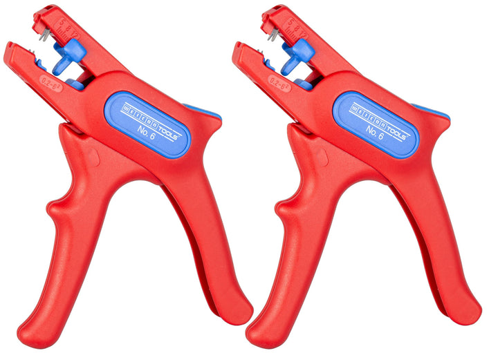 WEICON TOOLS Automatische Abisolierzange No.6 für 0,2-6mm² Kabel bis 1000 Volt, 2er Set, 2er Set