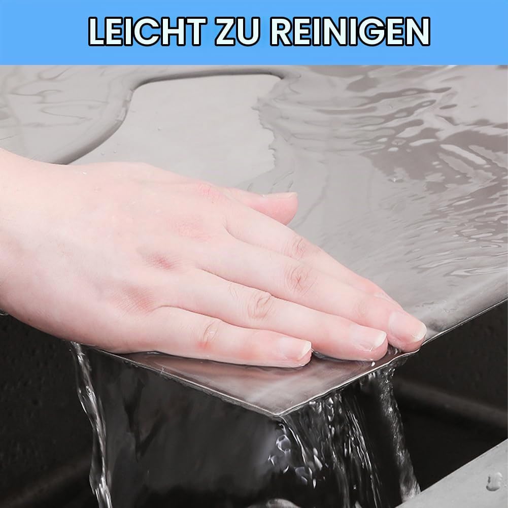 Edelstahl Schneidebrett 30 x 40cm, Schweres Schneidebrett Edelstahl Küche Cutting Board zum Kochen,