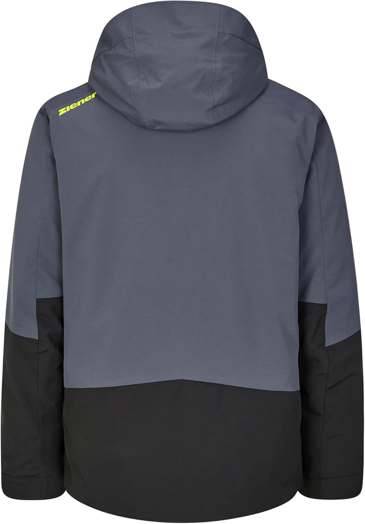 Ziener Herren Tarpu Ski-Jacke/Winter-Jacke | warm, wasserdicht, PFC frei (1er Pack) 48 ombre, 48 omb