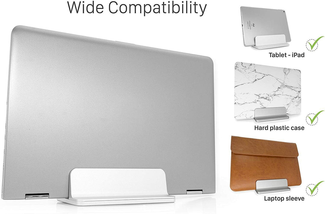 MyGadget Laptop Ständer Aluminium [Hochkant] - Verstellbare Stand Halterung für Notebooks wie z.B. A