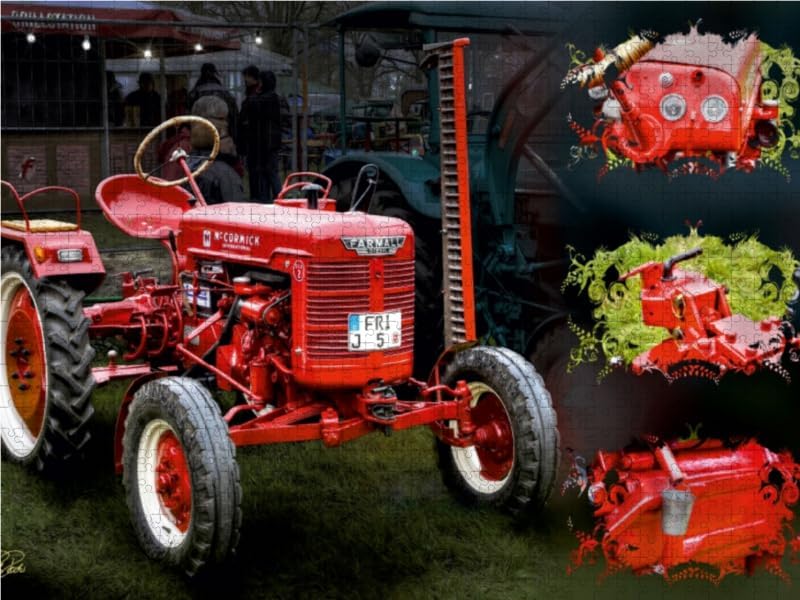 CALVENDO Puzzle Oldtimer Traktor McCormick 1000 Teile Lege-Grösse 64 x 48 cm Foto-Puzzle Bild von Pe