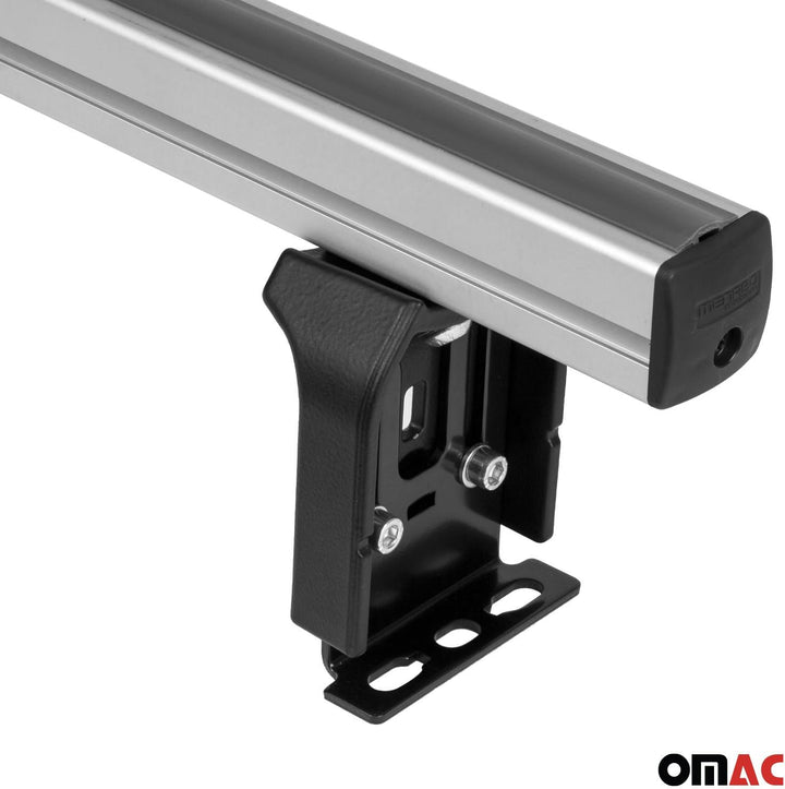 Menabo Dachträger Querträger kompatibel mit VW Caddy 2003-2011 Grundträger Aluminium Silber Professi