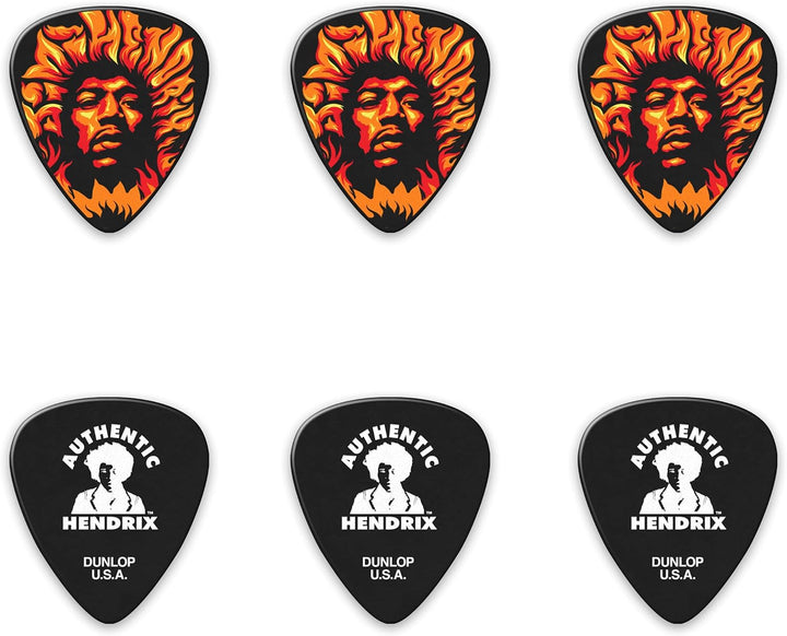 Médiators Jim Dunlop Heavy ADU JHPT14H Boite de 6 Fire