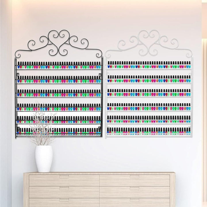 FullBerg 6 Etagen Metall Nagellack Wandregal Wandregal Lippenstift Halter Geburtstag Geschenk für Fr