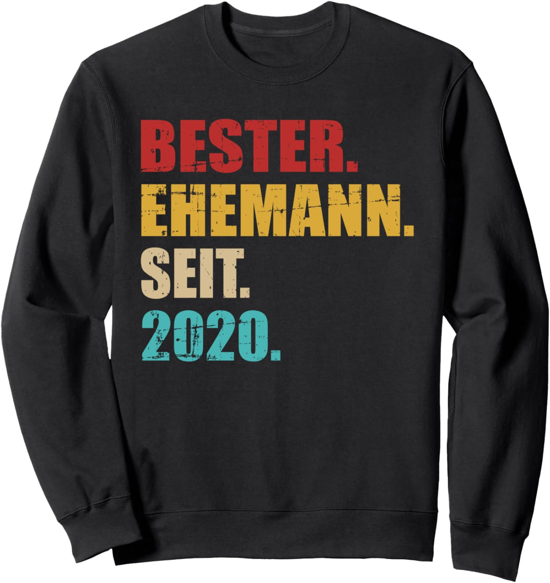 Bester Ehemann seit 2020 3. Hochzeitstag Sweatshirt