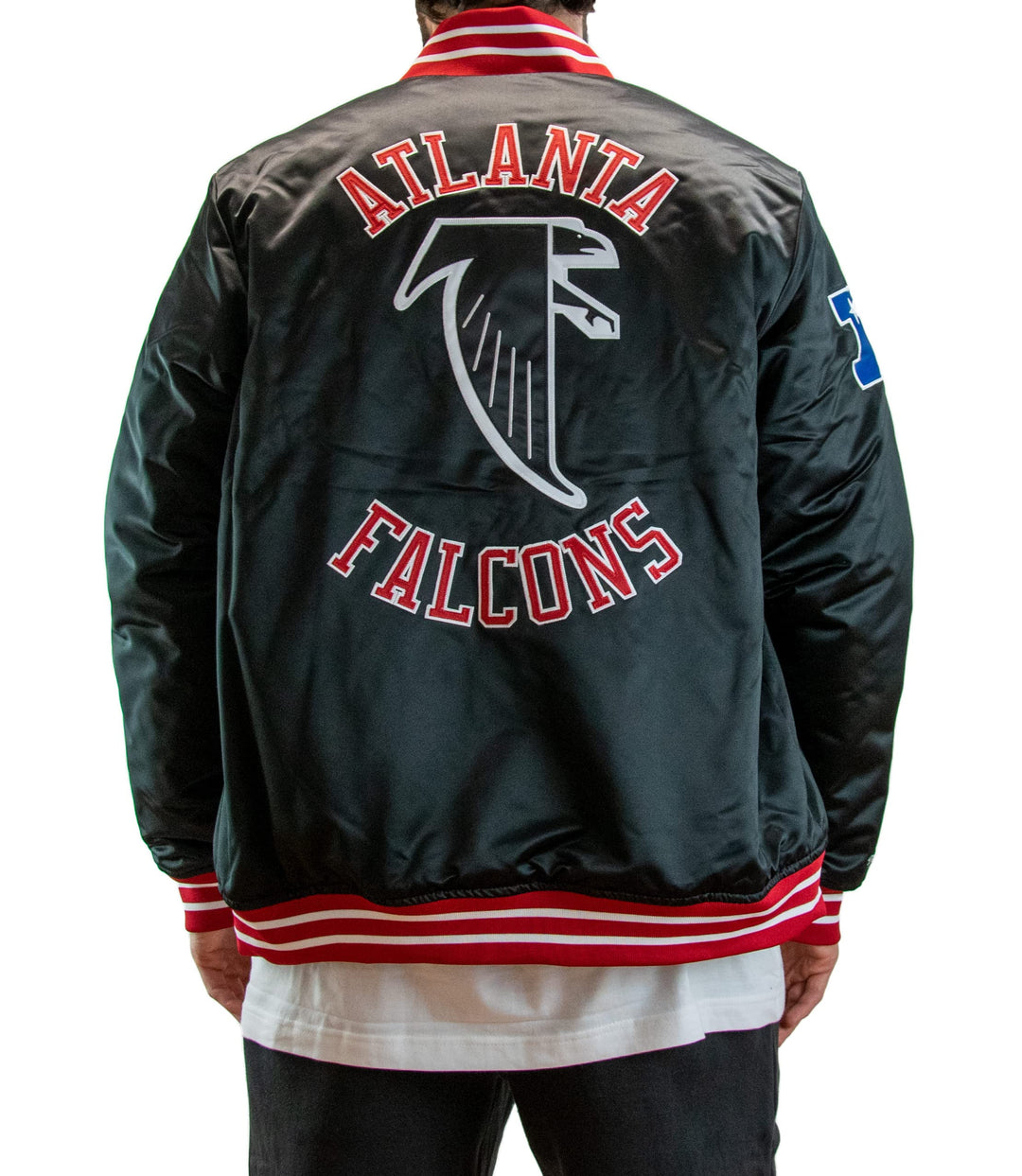 Mitchell & Ness NFL Heavyweight Satin Jacket XL Atlanta Falcons - Black, XL Atlanta Falcons - Black