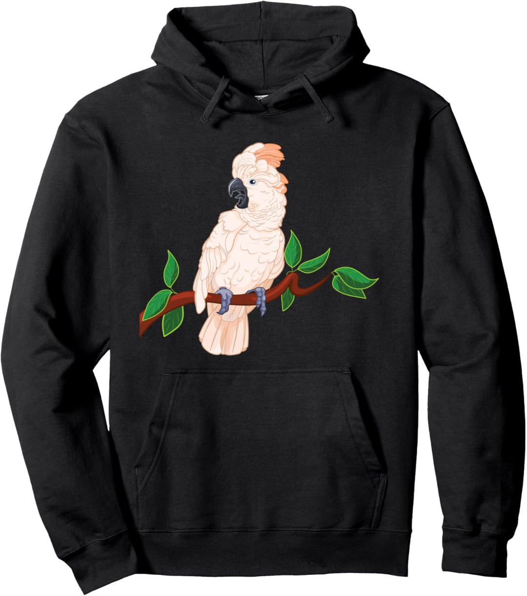 Molukkenkakadu auf einem Ast Pullover Hoodie