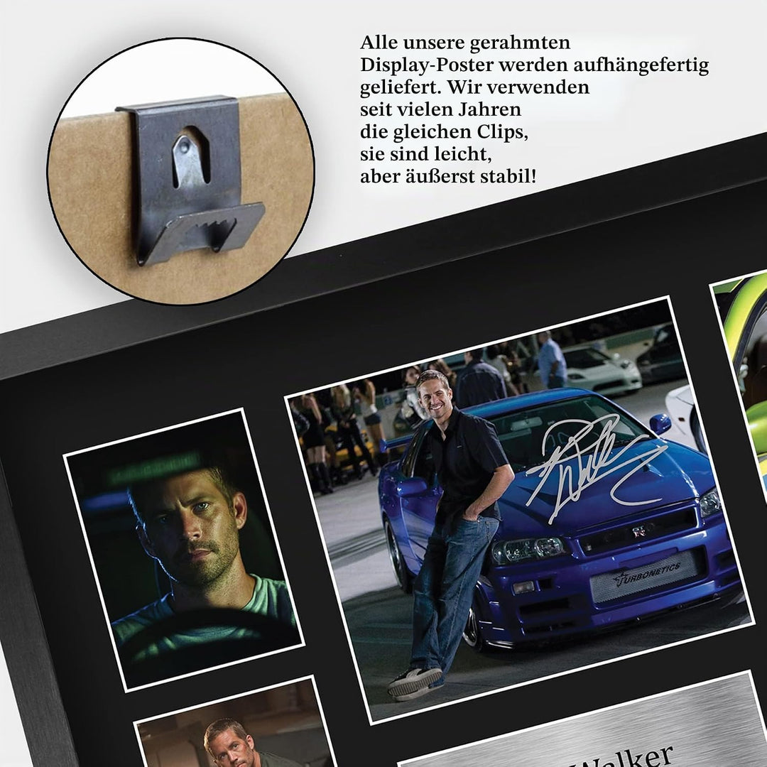 HWC Trading FR A3 Paul Walker Fast and Furious Geschenke Gedruckt, Signiert Autogramm Bild Display F